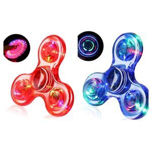 2 Pack Fidget Spinners Glow in The Dark Led Light Up Fidget Spinner Kids Toys